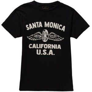 Retrobrand- Santa Monica Custom Cycles Women's Black Tee Size Small